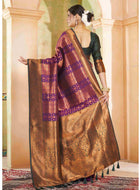 Purple Kanjivaram Silk Saree