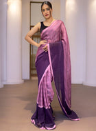 Purple Ready to Wear Saree