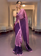 Purple Ready to Wear Saree
