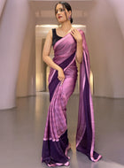 Purple Ready to Wear Saree