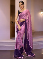 Purple Ready to Wear Saree