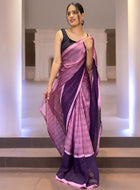 Purple Ready to Wear Saree