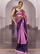 Purple Ready to Wear Saree
