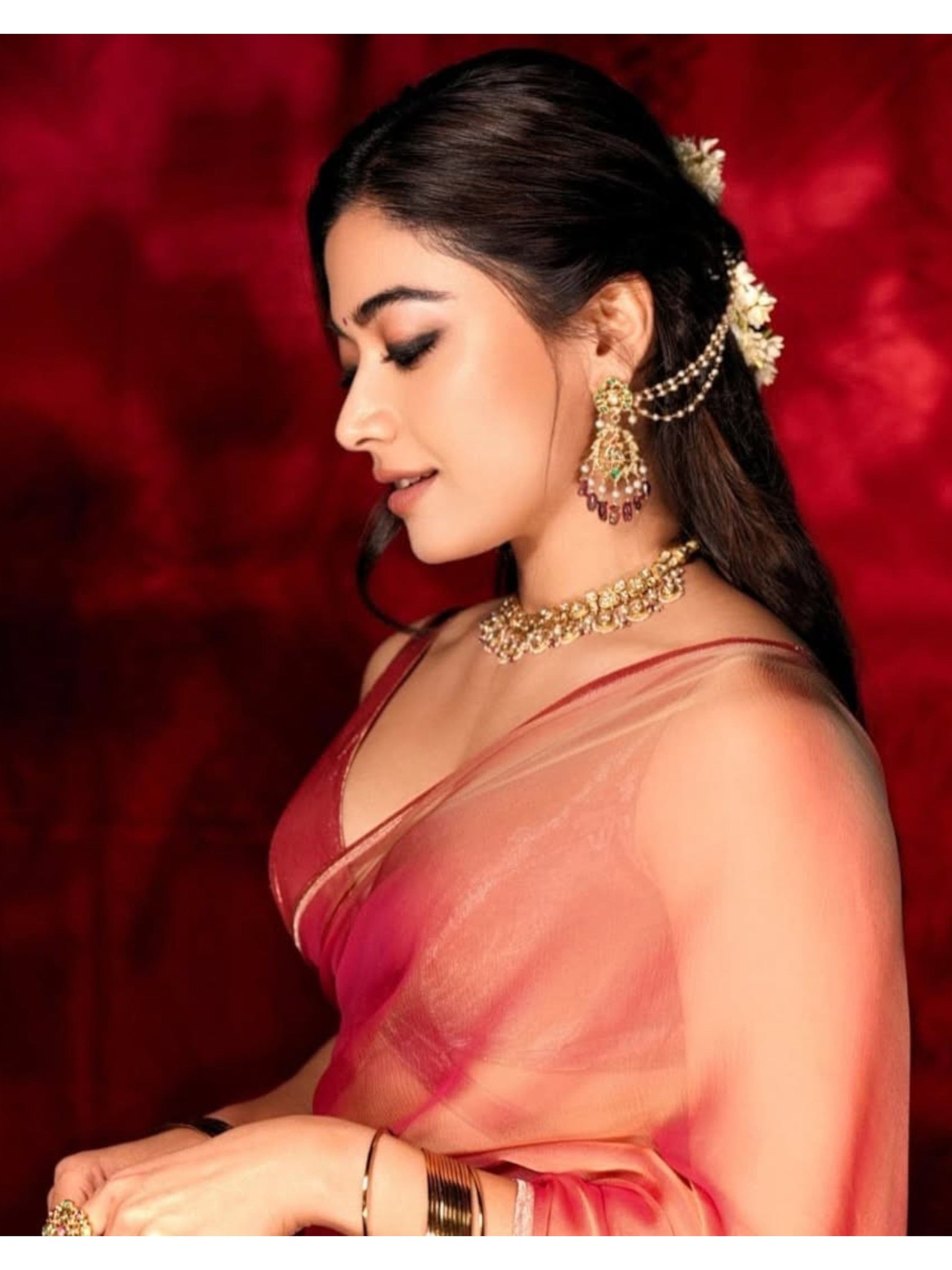 Rashmika Mandanna Saree