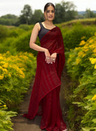 Ready to Wear Saree Maroon