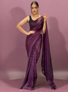 Ready to Wear Saree Wine