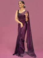 Ready to Wear Saree Wine