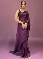 Ready to Wear Saree Wine