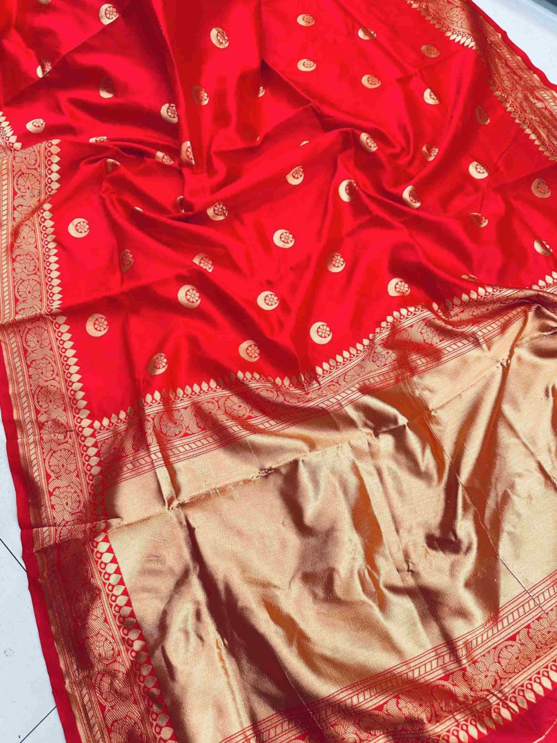 Red Banarasi Silk Saree