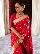 Red Banarasi Silk Saree