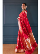 Red Banarasi Silk Saree
