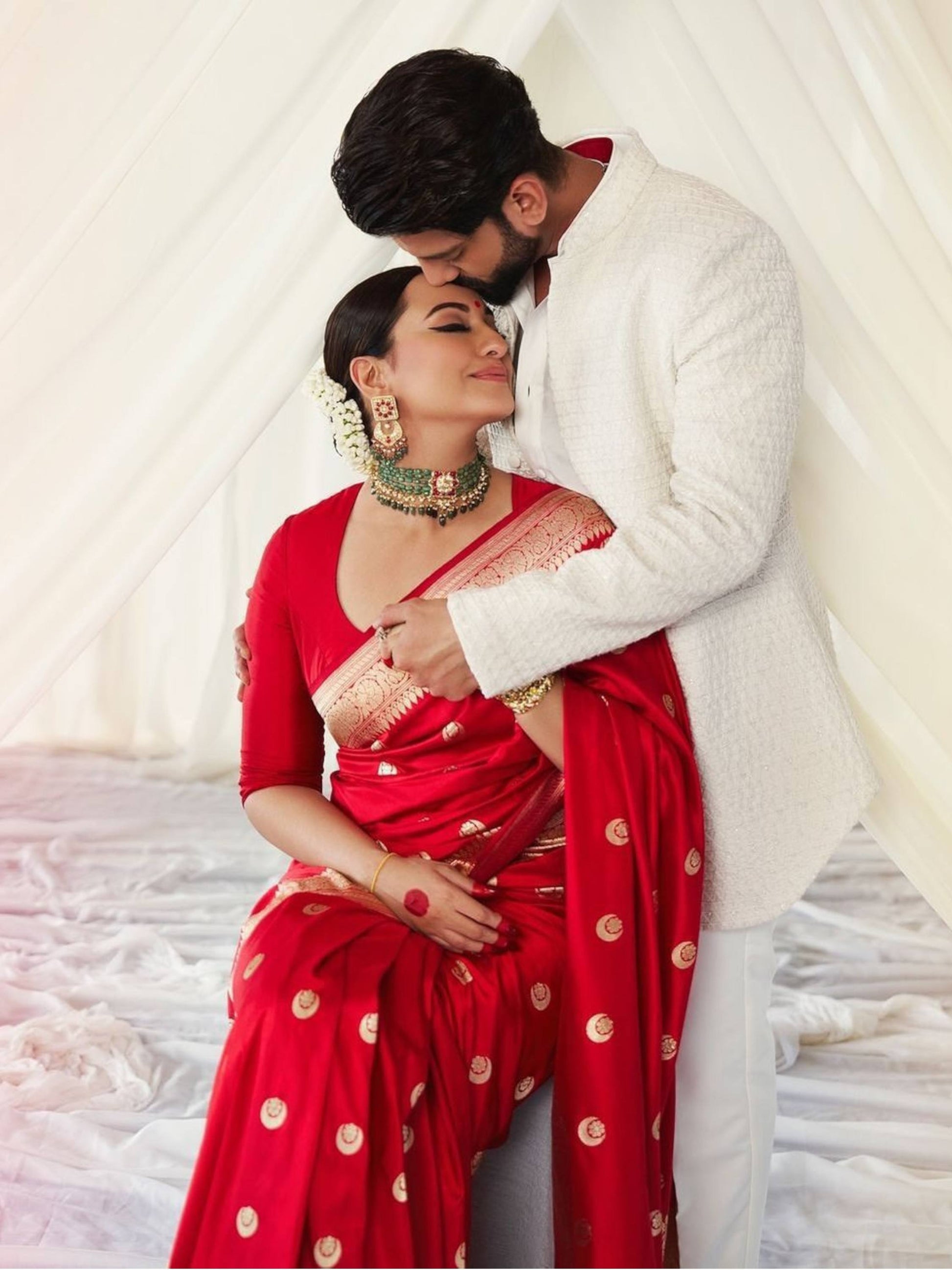 Red Banarasi Silk Saree