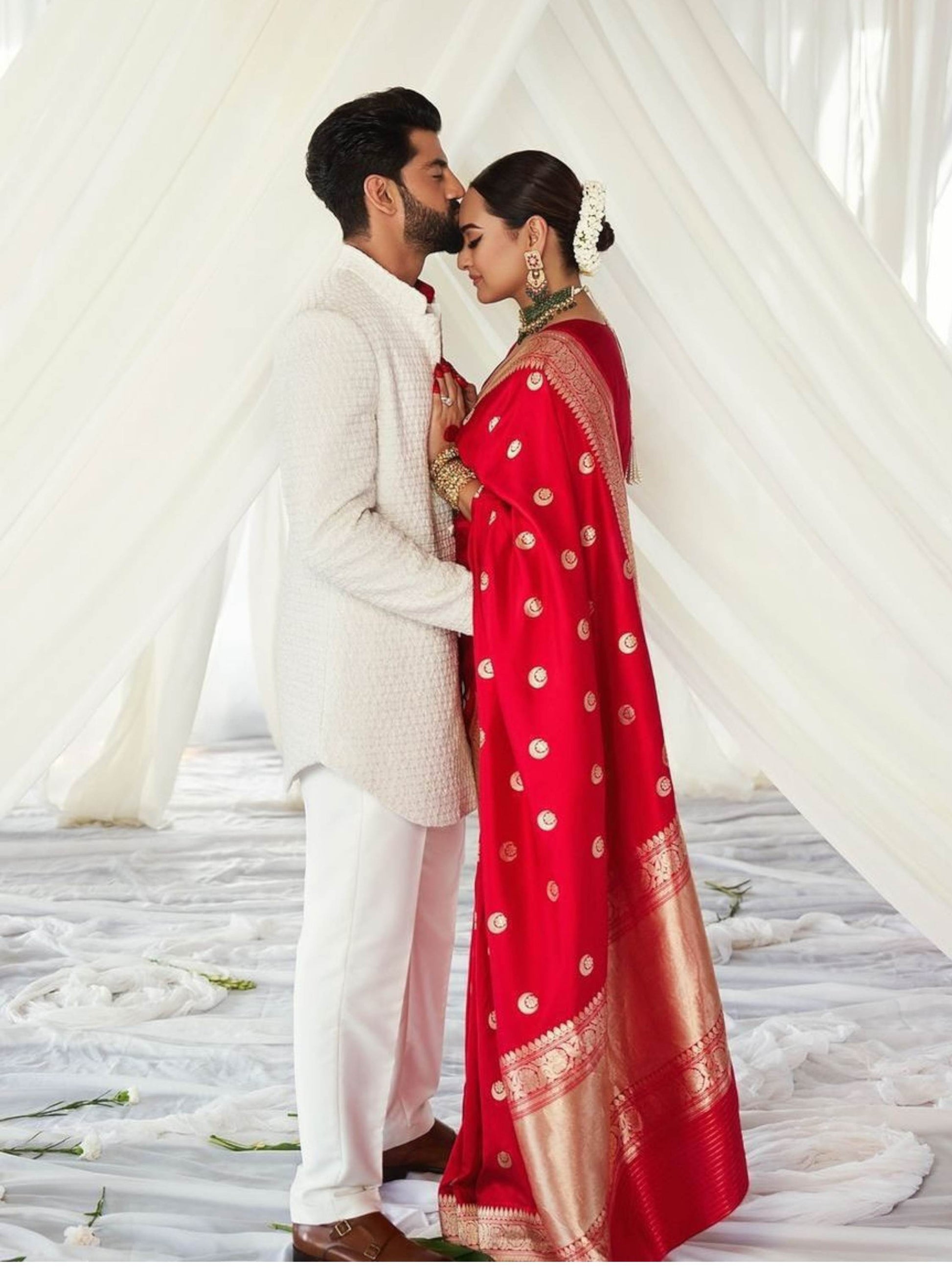 Red Banarasi Silk Saree