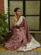 Red Chanderi Saree