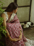 Red Chanderi Saree