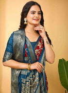 Red Dola Silk Cotton Saree