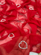 Red Georgette Saree