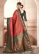 Red Kanjivaram Silk Saree