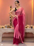Red Ready to Wear Saree