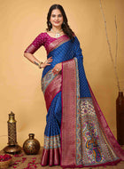 Royal Blue Dola Silk Cotton Saree
