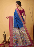 Royal Blue Dola Silk Cotton Saree