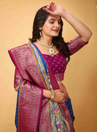 Royal Blue Dola Silk Cotton Saree