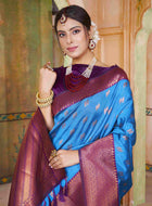 Silk Saree Royal Blue
