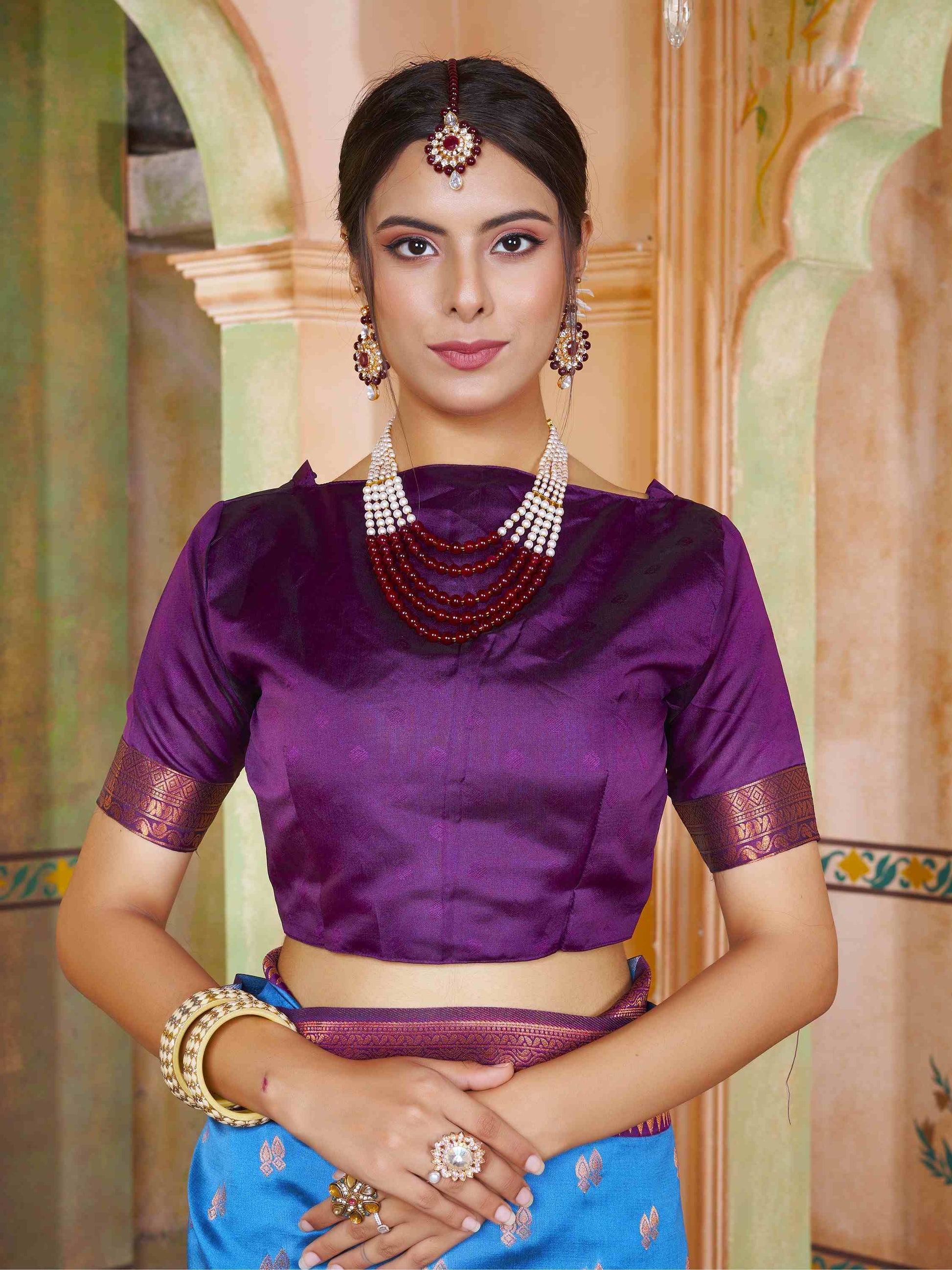 Silk Saree Royal Blue