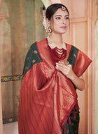 Silk Saree Bottle Green