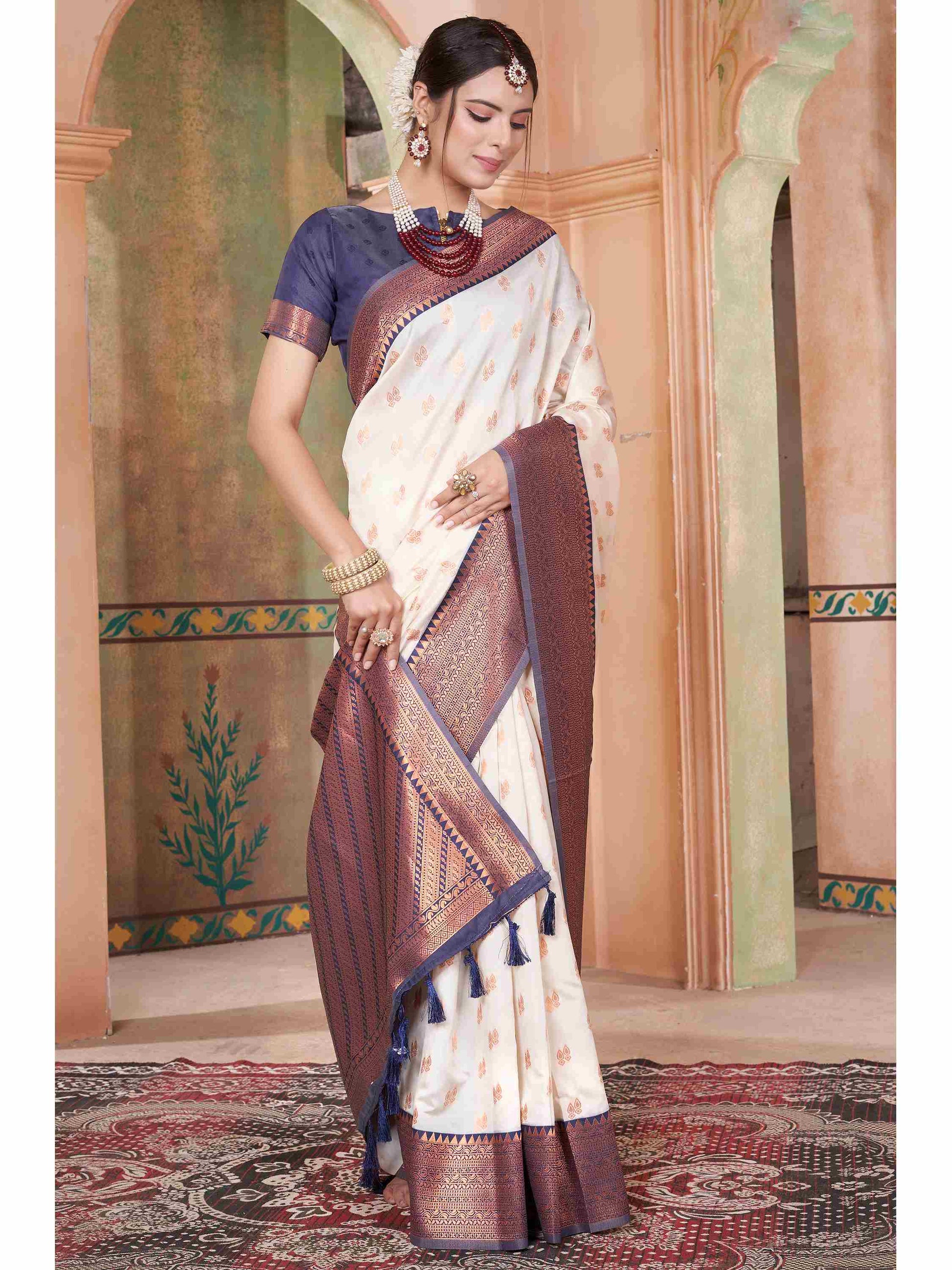 Silk Saree Cream