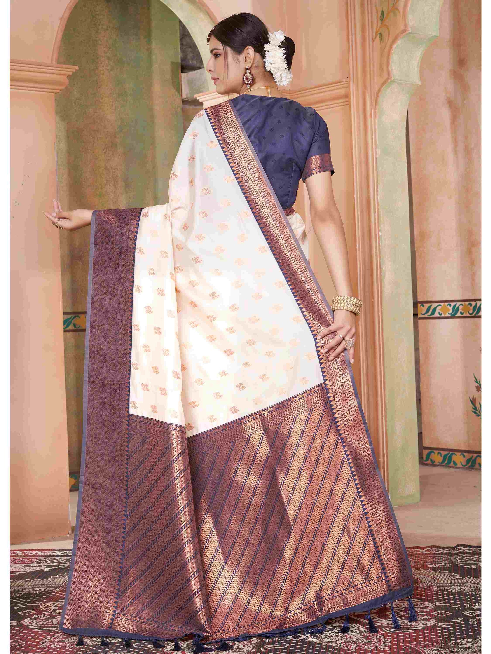Silk Saree Cream