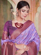 Silk Saree Lavender