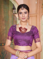 Silk Saree Lavender