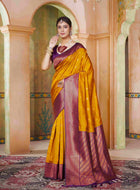 Silk Saree Mustard