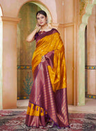 Silk Saree Mustard