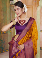 Silk Saree Mustard