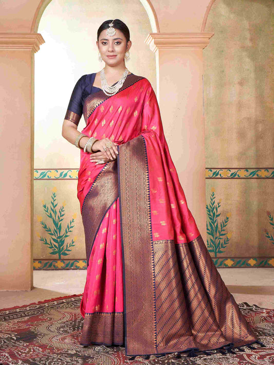 Silk Saree Pink