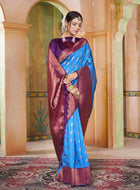 Silk Saree Royal Blue