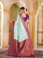 Silk Saree Sea Green