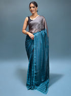 Sky Blue Ready-to-Wear Saree
