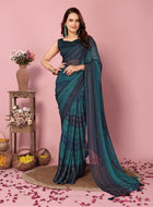 Teal Blue Ready to Wear Saree