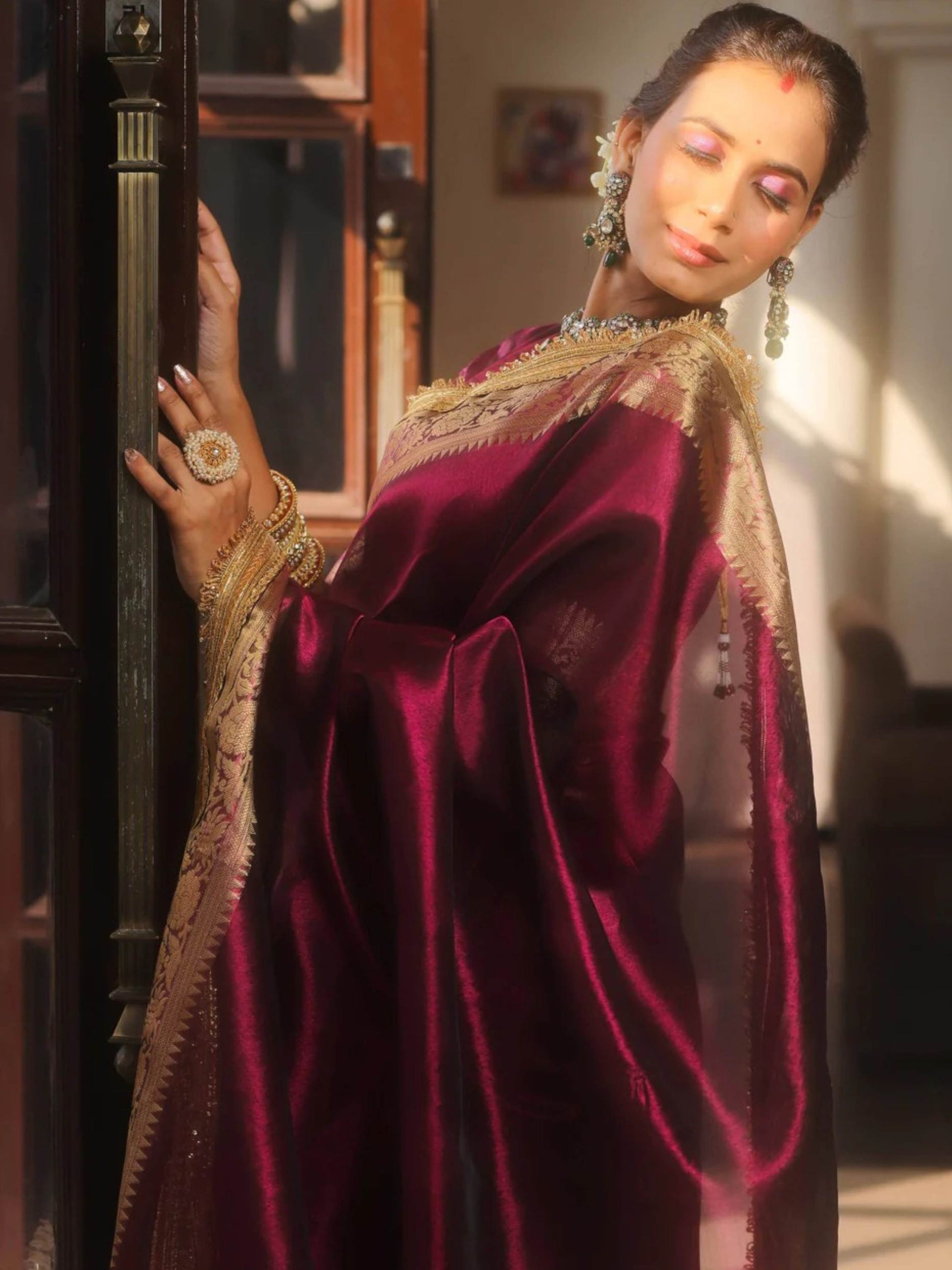 Tissue Wedding Saree