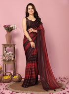 Maroon Ready to Wear Saree Pre-Stitched 1 Minute