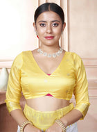 White Kanjivaram Silk Saree