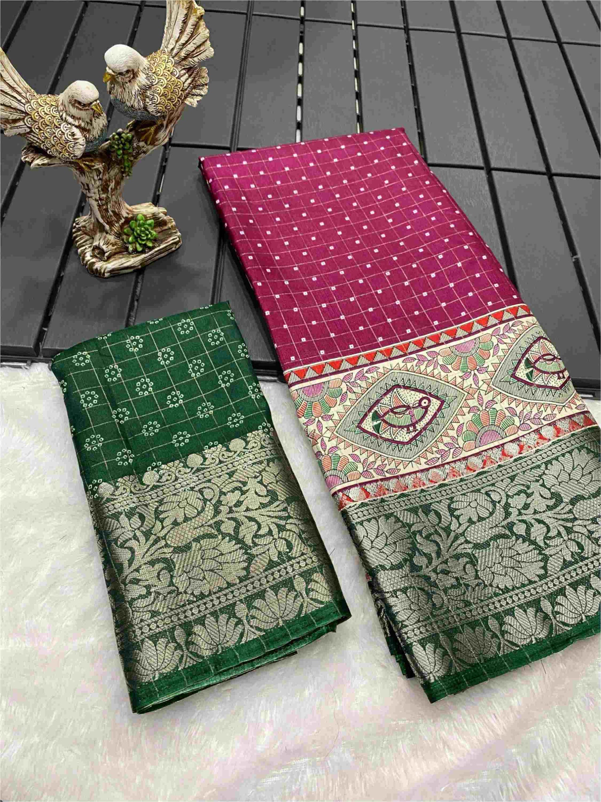 Wine Dola Silk Cotton Saree