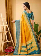 Yellow Dola Silk Cotton Saree