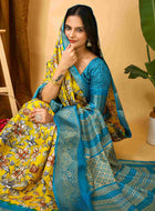 Yellow Dola Silk Cotton Saree