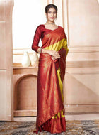 Yellow Kanchipuram Silk Saree