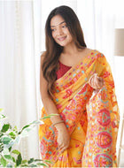 Yellow Pashmina Saree