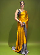 Yellow Ready-to-Wear Saree